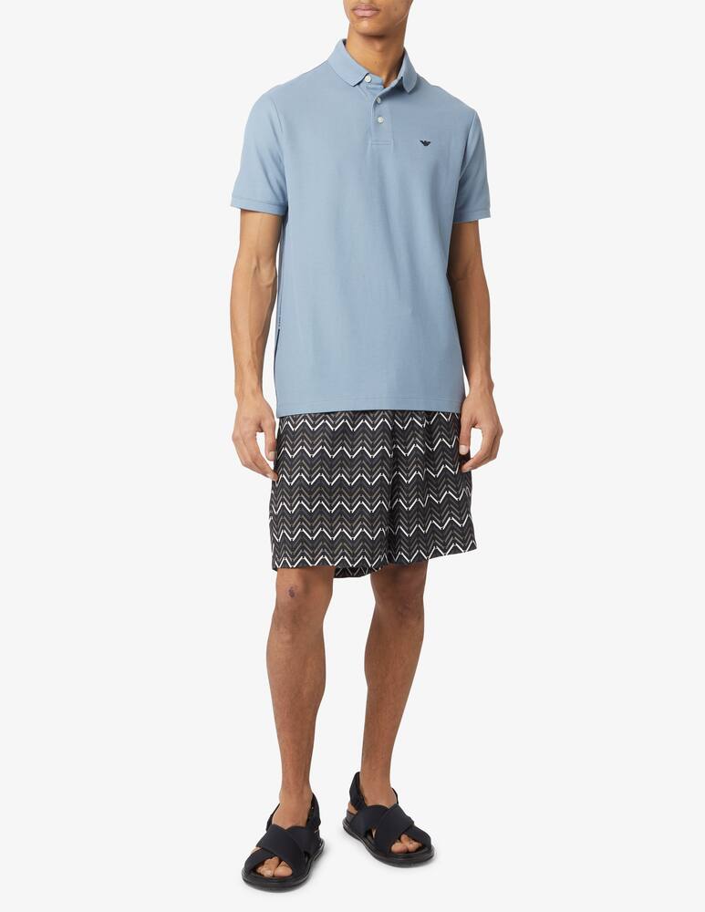 rinascente Emporio Armani Polo piquet con logo laterale 