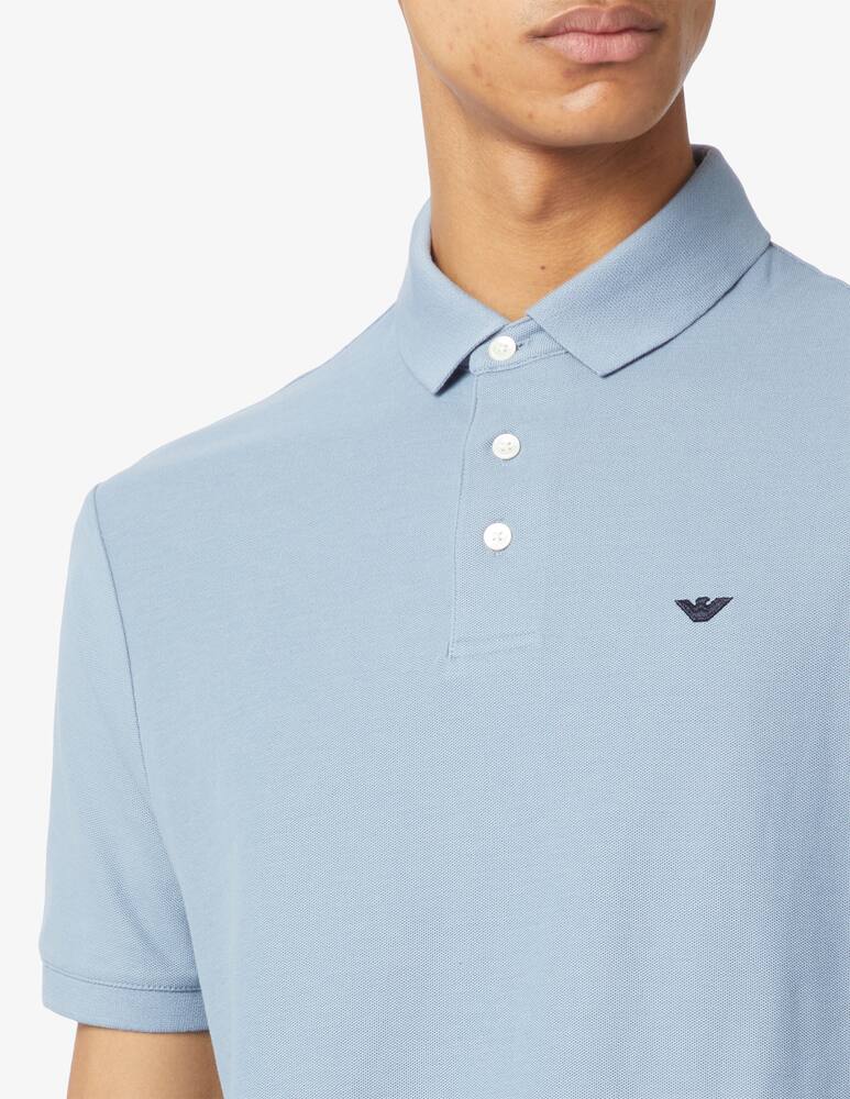 rinascente Emporio Armani Polo piquet con logo laterale 