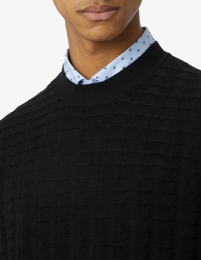 Emporio Armani Logo crewneck jumper - picture 4 Emporio Armani Logo crewneck jumper - picture 4