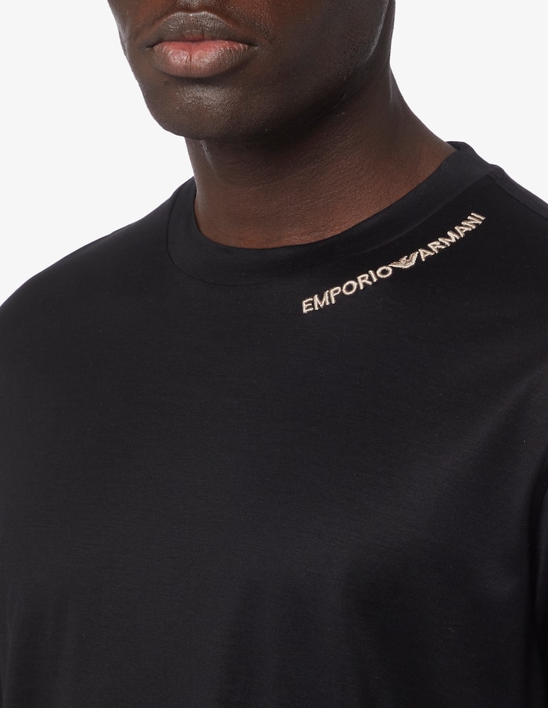 rinascente Emporio Armani Knitted logo t-shirt 