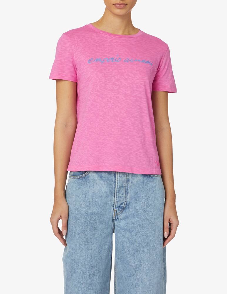 Emporio Armani T-shirt in cotone - Rosa - immagine 1