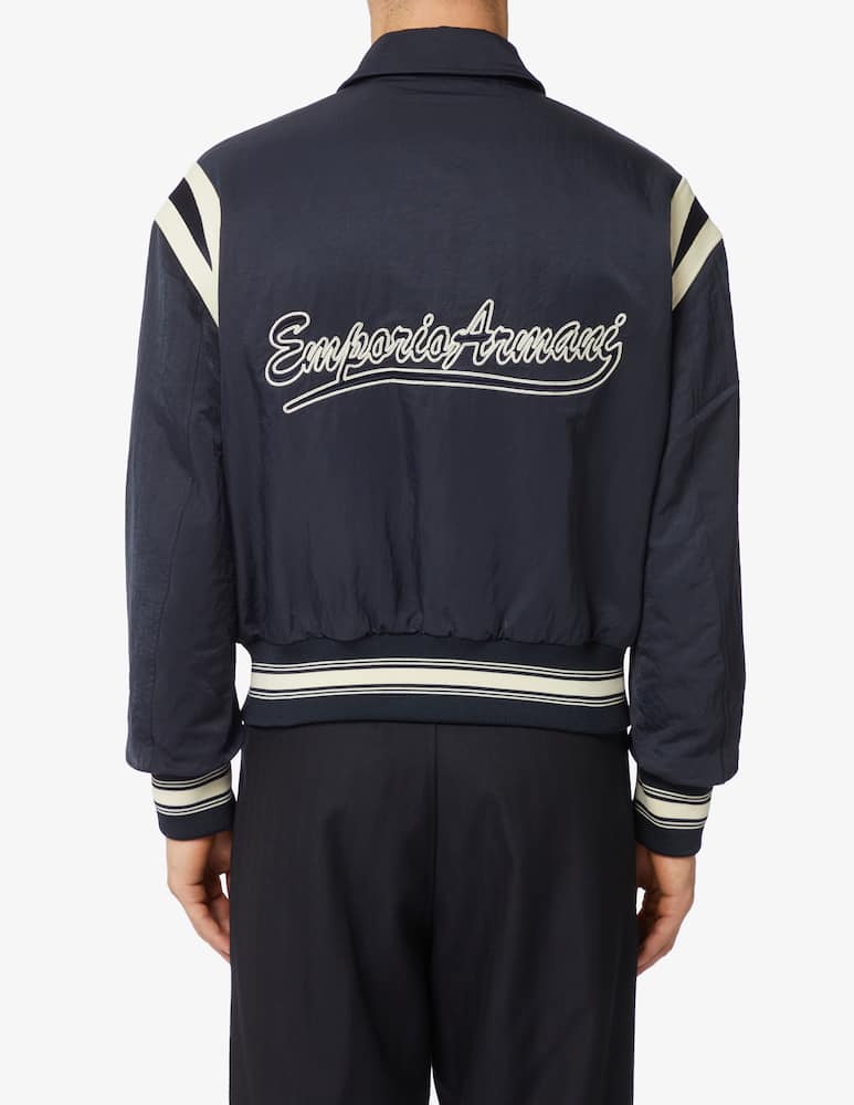 rinascente Emporio Armani Lettering back varsity jacket