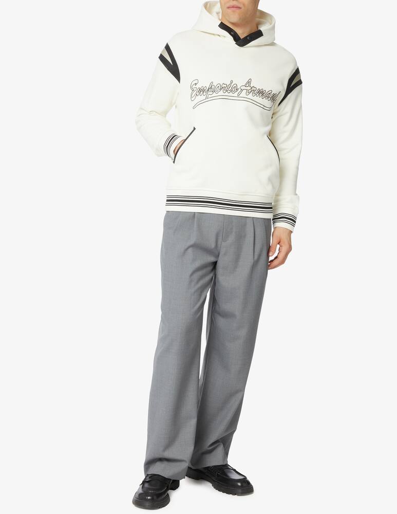 rinascente Emporio Armani Felpa con cappuccio varsity lettering