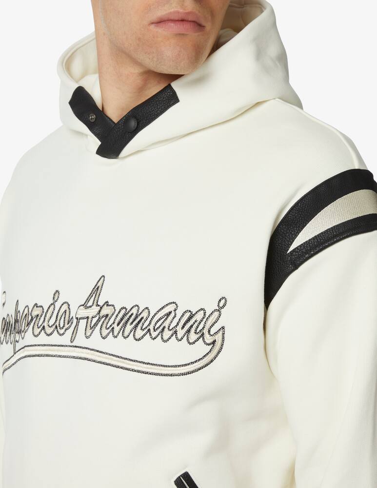 rinascente Emporio Armani Felpa con cappuccio varsity lettering