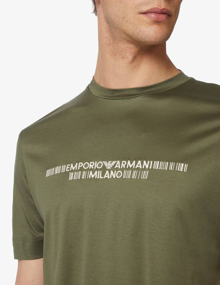rinascente Emporio Armani Maglietta lettering barcode
