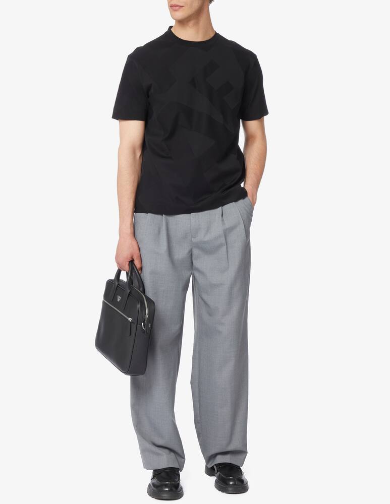 rinascente Emporio Armani Ea macro jacquard t-shirt