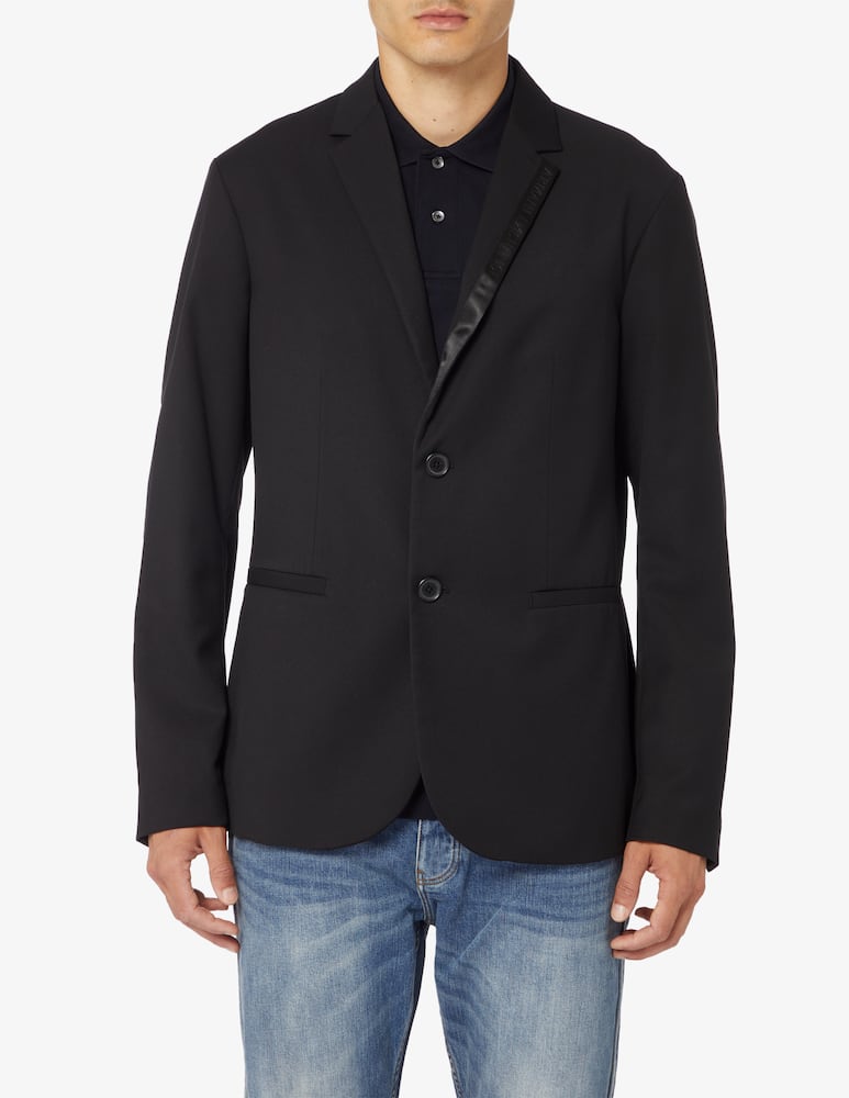 Armani Exchange Blazer inserto satin - immagine 1 Armani Exchange Blazer inserto satin - immagine 1