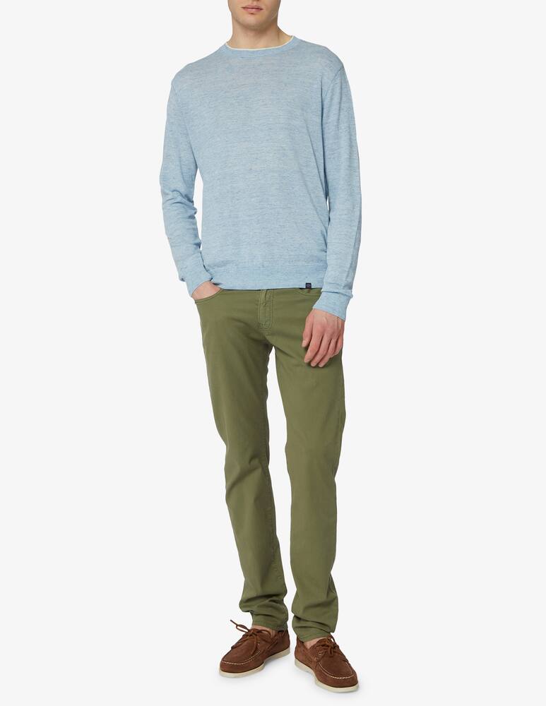 rinascente Paul & Shark Linen and cotton crewneck jumper 