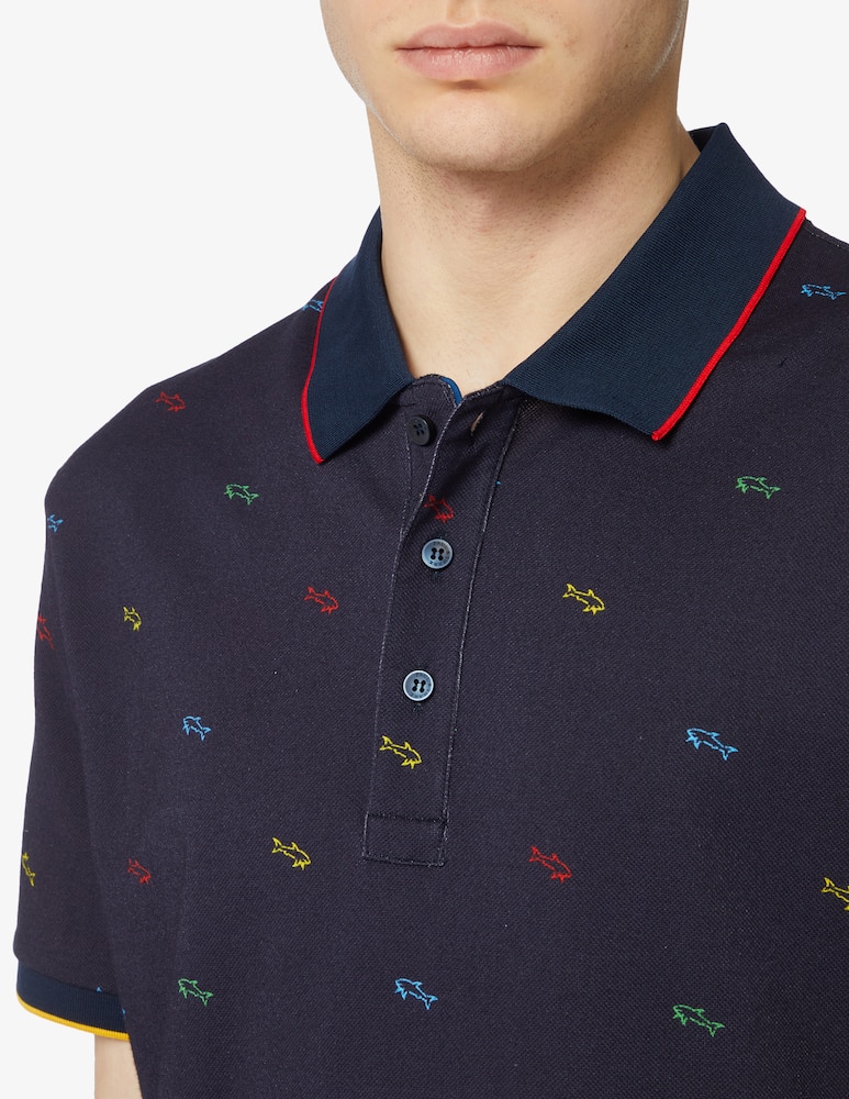 rinascente Paul & Shark Short sleeve piquet polo piquet 
