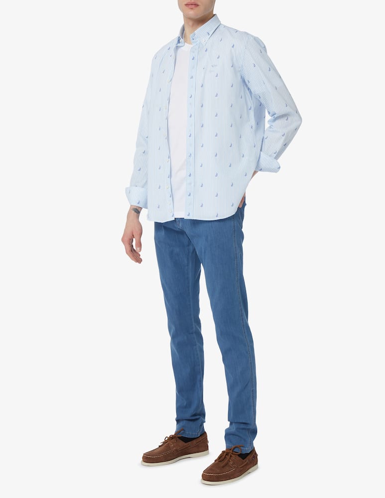 rinascente Paul & Shark Camicia seersucker a righe 