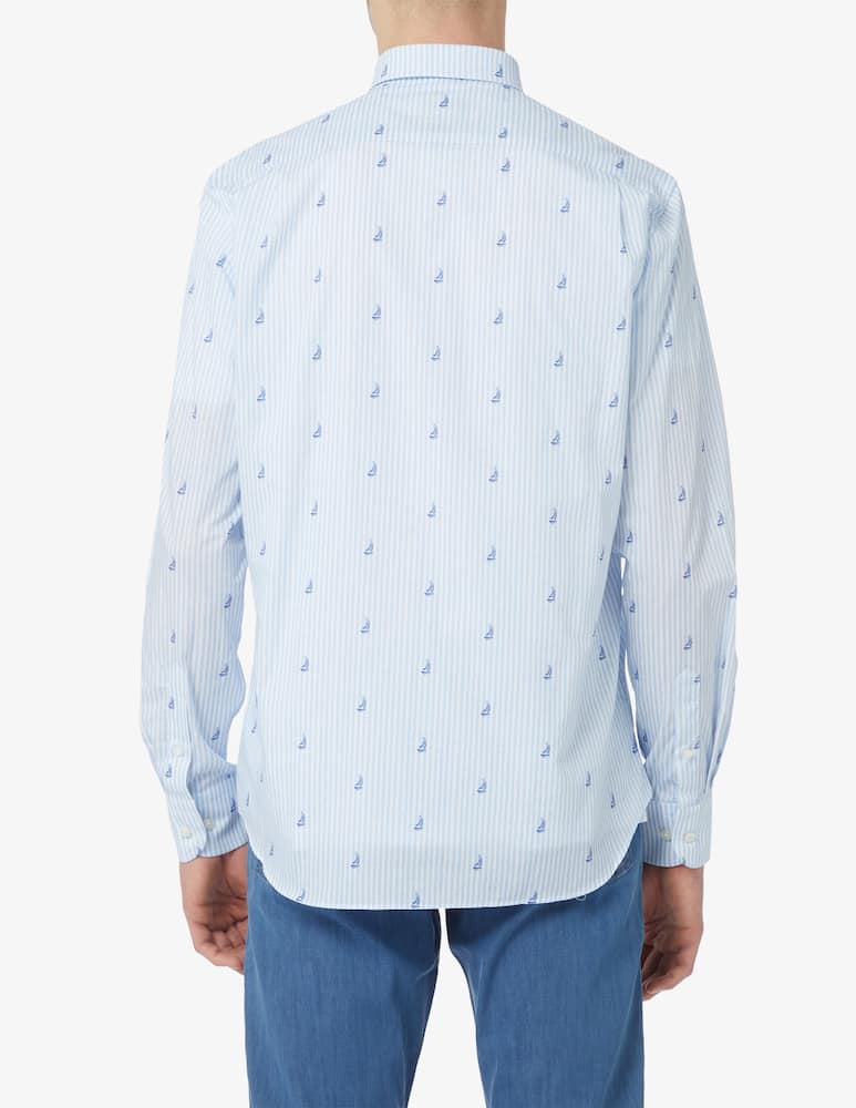 rinascente Paul & Shark Camicia seersucker a righe 