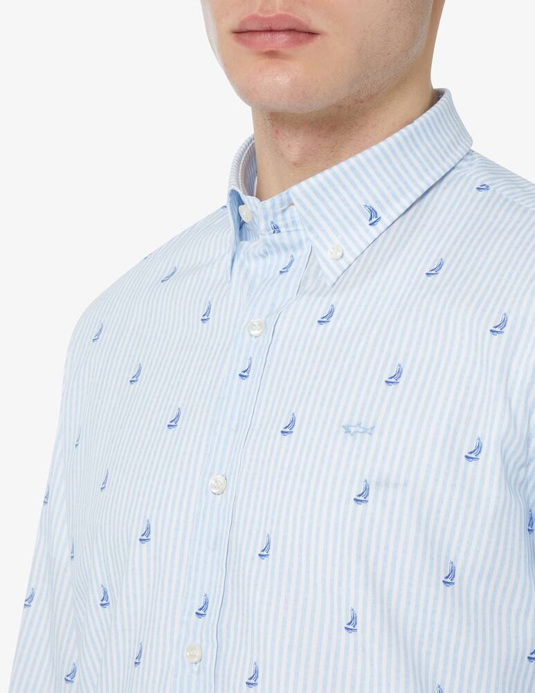 rinascente Paul & Shark Camicia seersucker a righe 