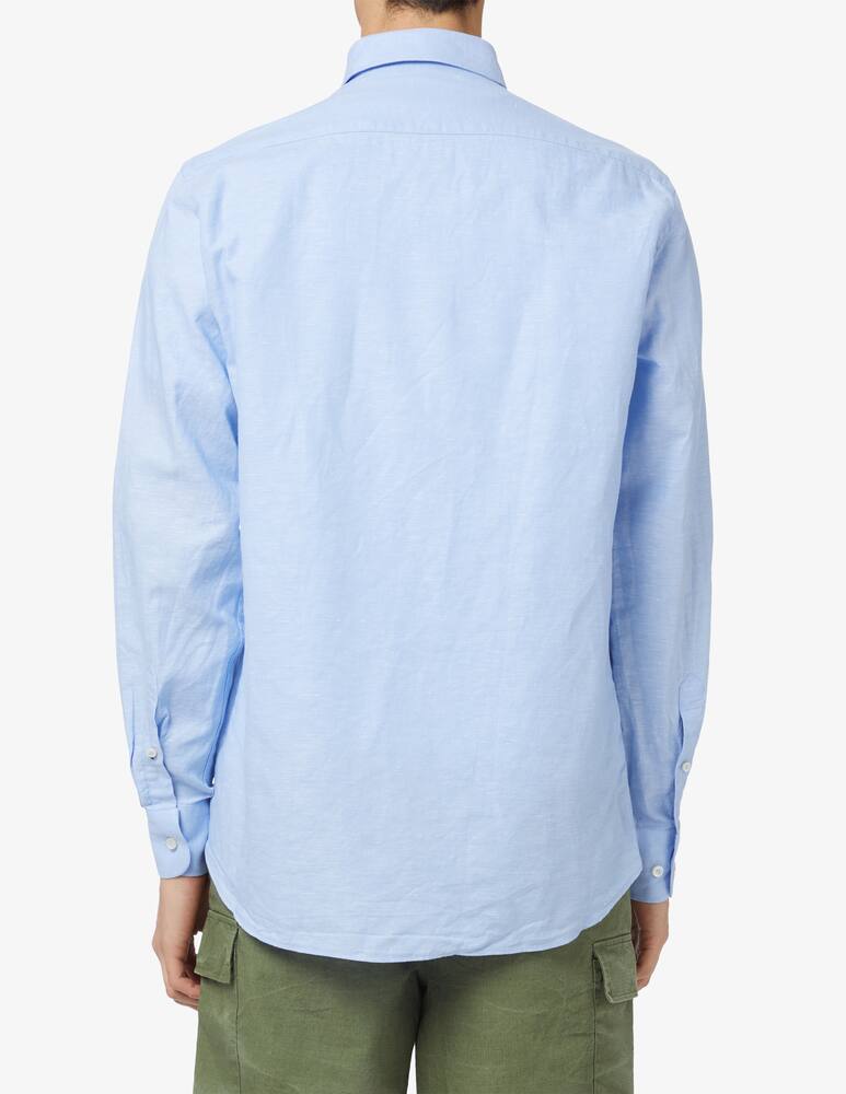 rinascente Paul & Shark Linen and cotton regular shirt 