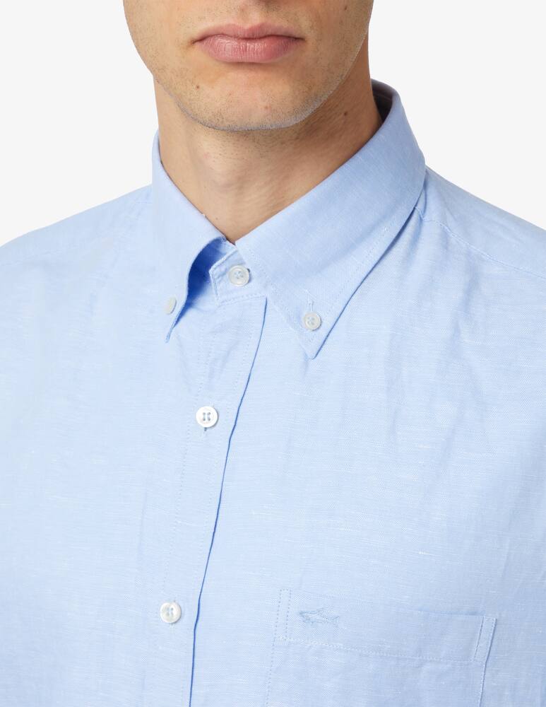 rinascente Paul & Shark Linen and cotton regular shirt 
