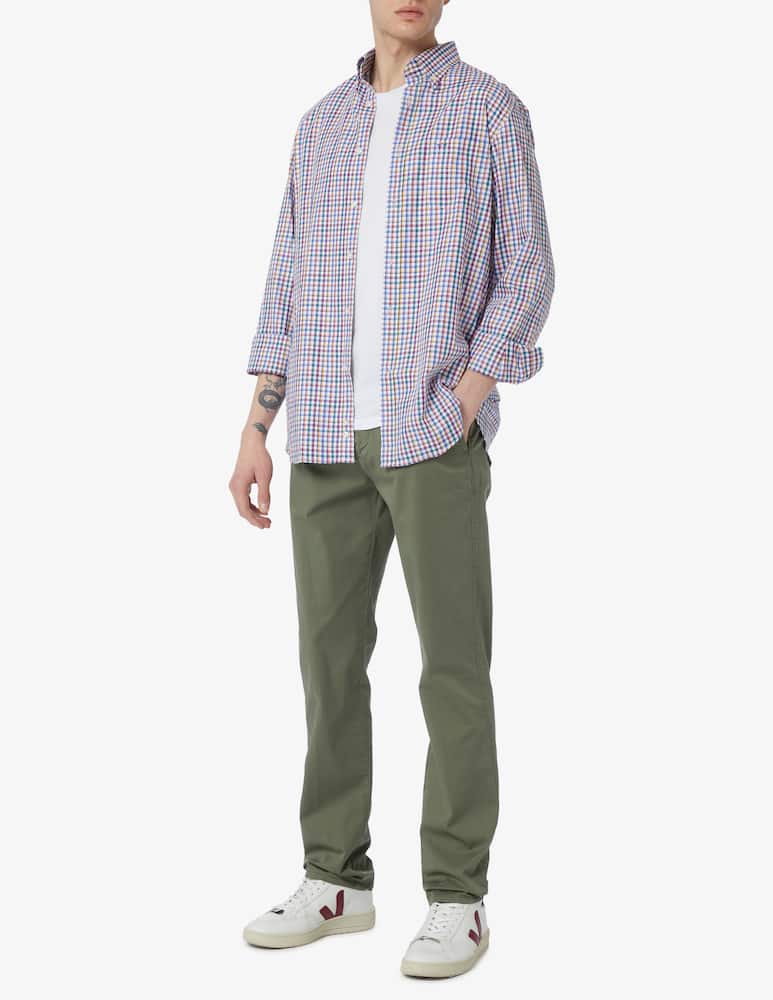 rinascente Paul & Shark Camicia regular twill a quadri Multicolor 