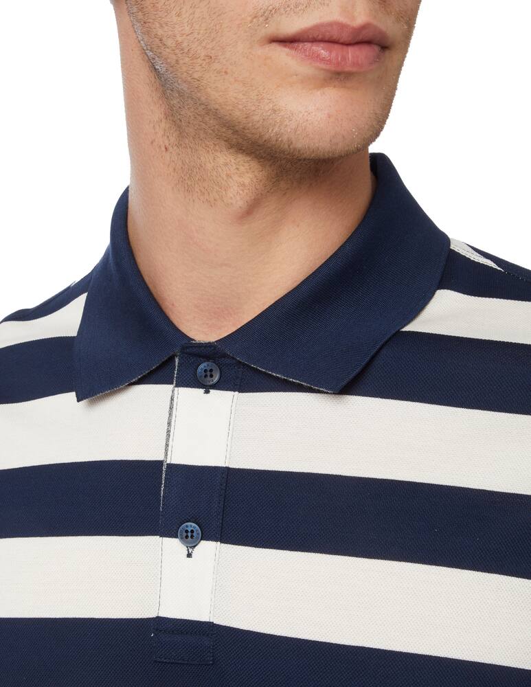 rinascente Paul & Shark Logo pique polo shirt