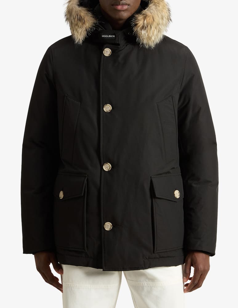 rinascente Woolrich Arctic anorak with fur trim