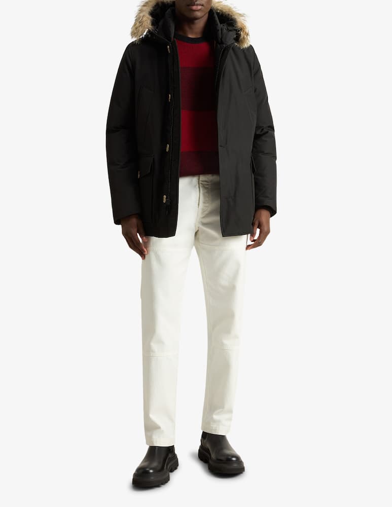 rinascente Woolrich Arctic anorak with fur trim