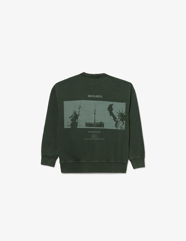 rinascente Woolrich Felpa girocollo grafica