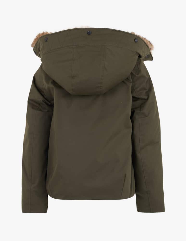 Woolrich Short cotton parka with faux fur - picture 2 Woolrich Short cotton parka with faux fur - picture 2