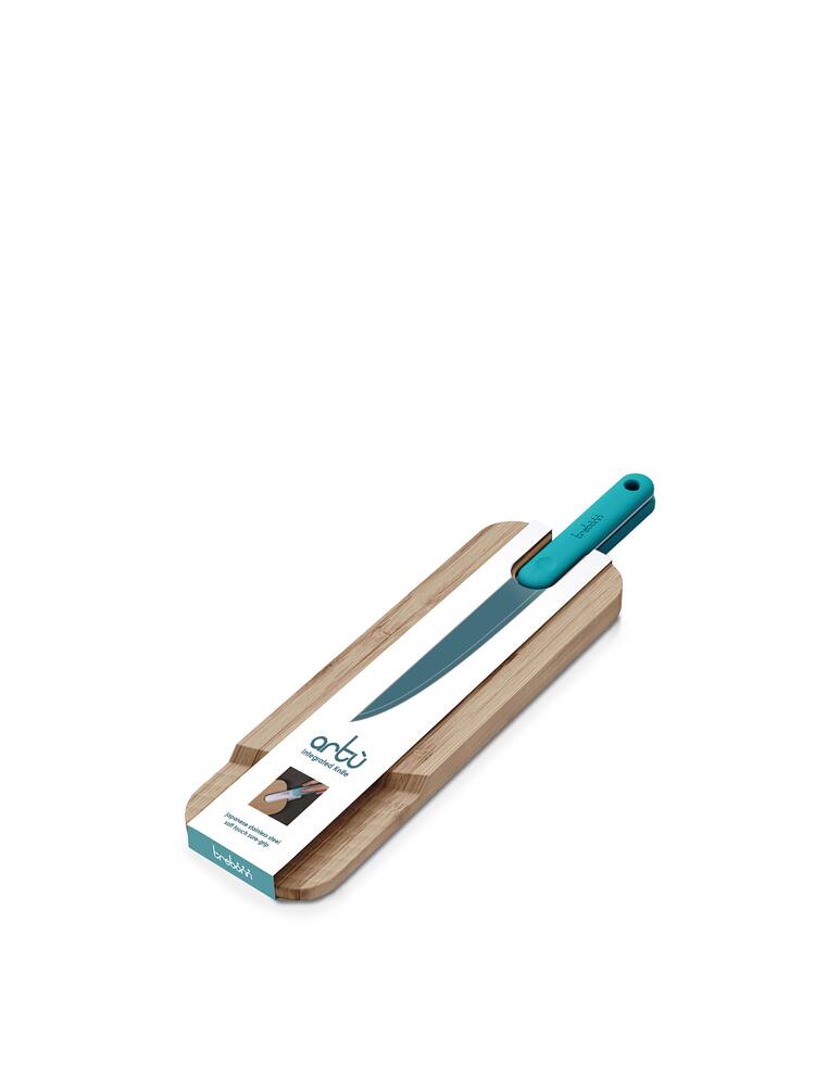 rinascente Trebonn Artù Tagliere In Bambù Con Coltello Salame - Azzurro