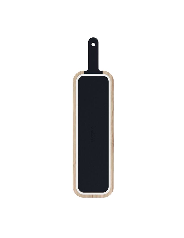rinascente Trebonn Artù Black Edition Bamboo Chopping Board With Salami Knife - Black