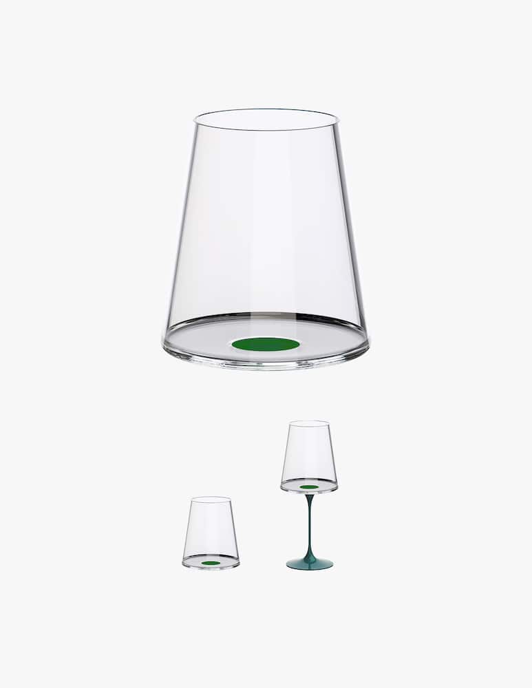 Trebonn Splitglass Tumbler 45Cl Green No Stem Set 2 Pcs - picture 1 Trebonn Splitglass Tumbler 45Cl Green No Stem Set 2 Pcs - picture 1