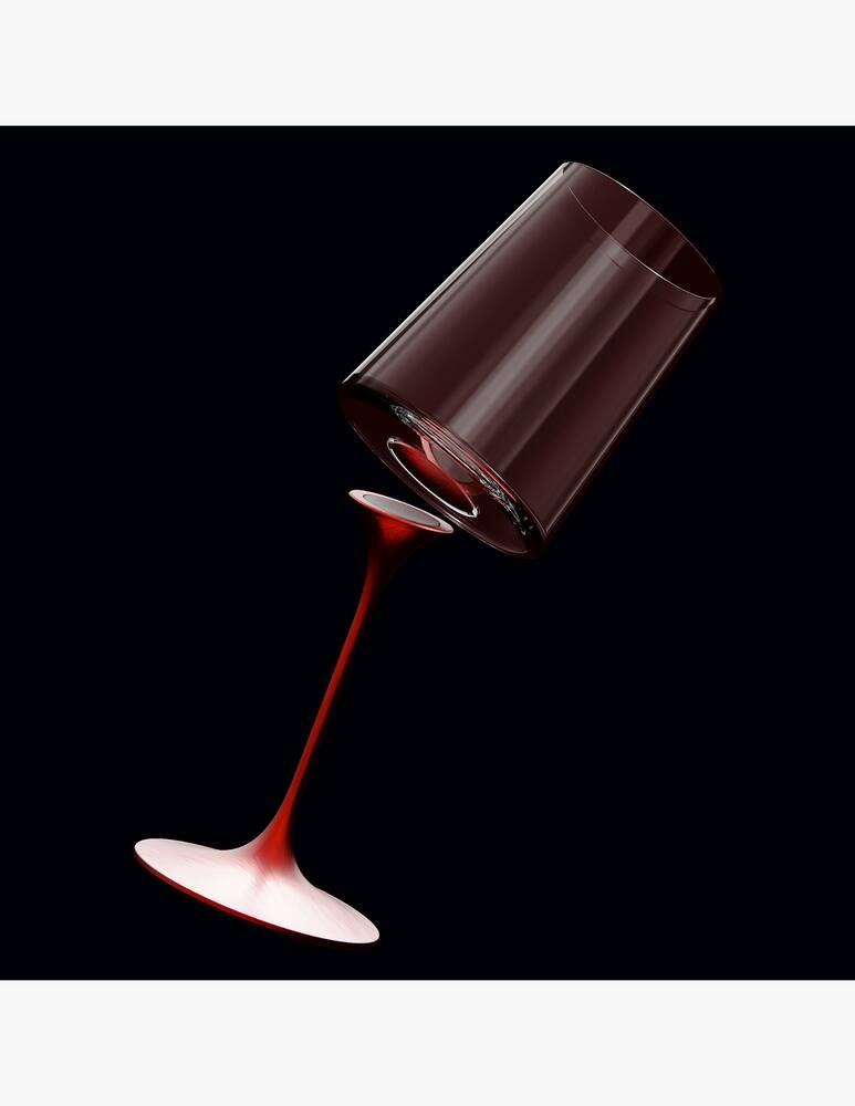 rinascente Trebonn Bicchiere in vetro spaccato 28Cl rosso senza Stelo Set 2 Pz