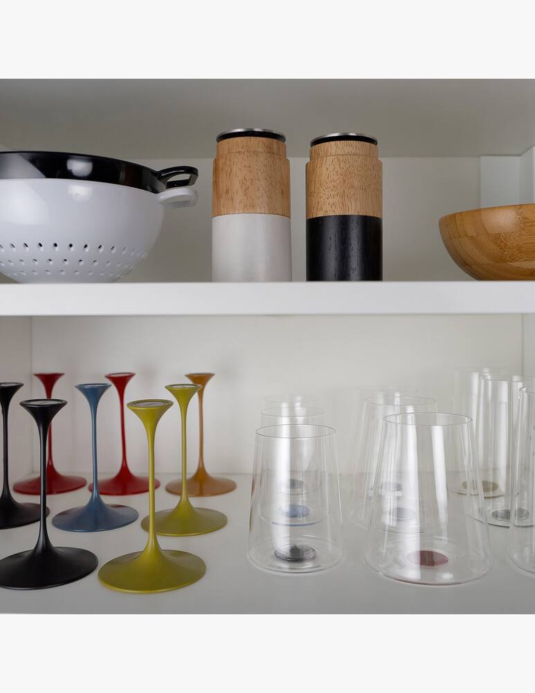 rinascente Trebonn Bicchiere in vetro spaccato 28Cl rosso senza Stelo Set 2 Pz