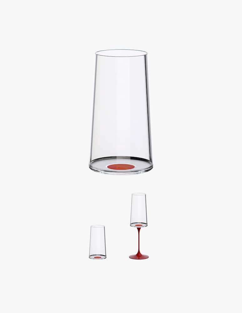 Trebonn Splitglass Highball 32 Cl Red No Stem Set 2 Pcs - picture 1 Trebonn Splitglass Highball 32 Cl Red No Stem Set 2 Pcs - picture 1