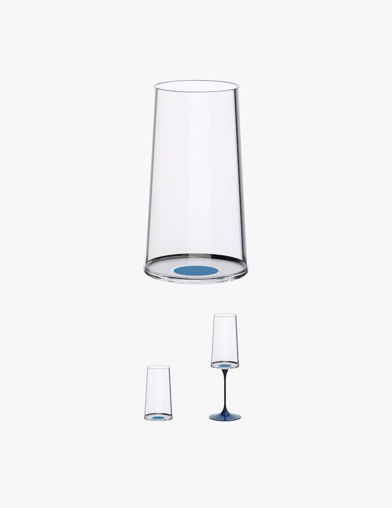 Trebonn Splitglass Highball 32 Cl Blue No Stem Set 2 Pcs - picture 1 Trebonn Splitglass Highball 32 Cl Blue No Stem Set 2 Pcs - picture 1