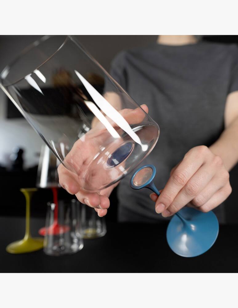 rinascente Trebonn Splitglass Flute 32 Cl blu senza Stelo Set 2 Pz