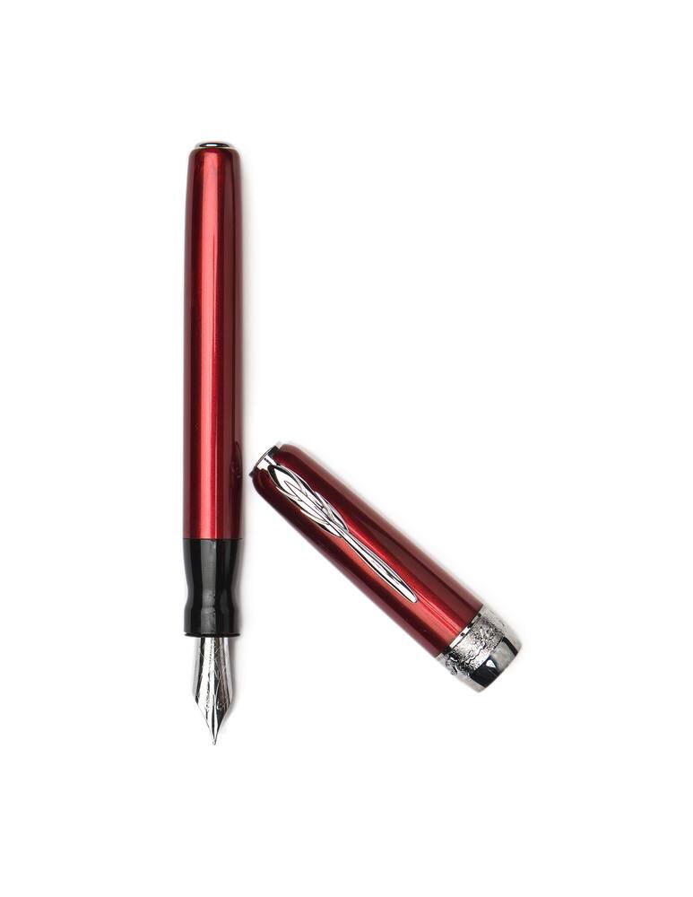 rinascente Pineider Full Metal Jacket Fountain Pen - red