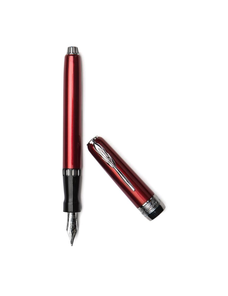 rinascente Pineider Full Metal Jacket Stilo Pennino - rosso