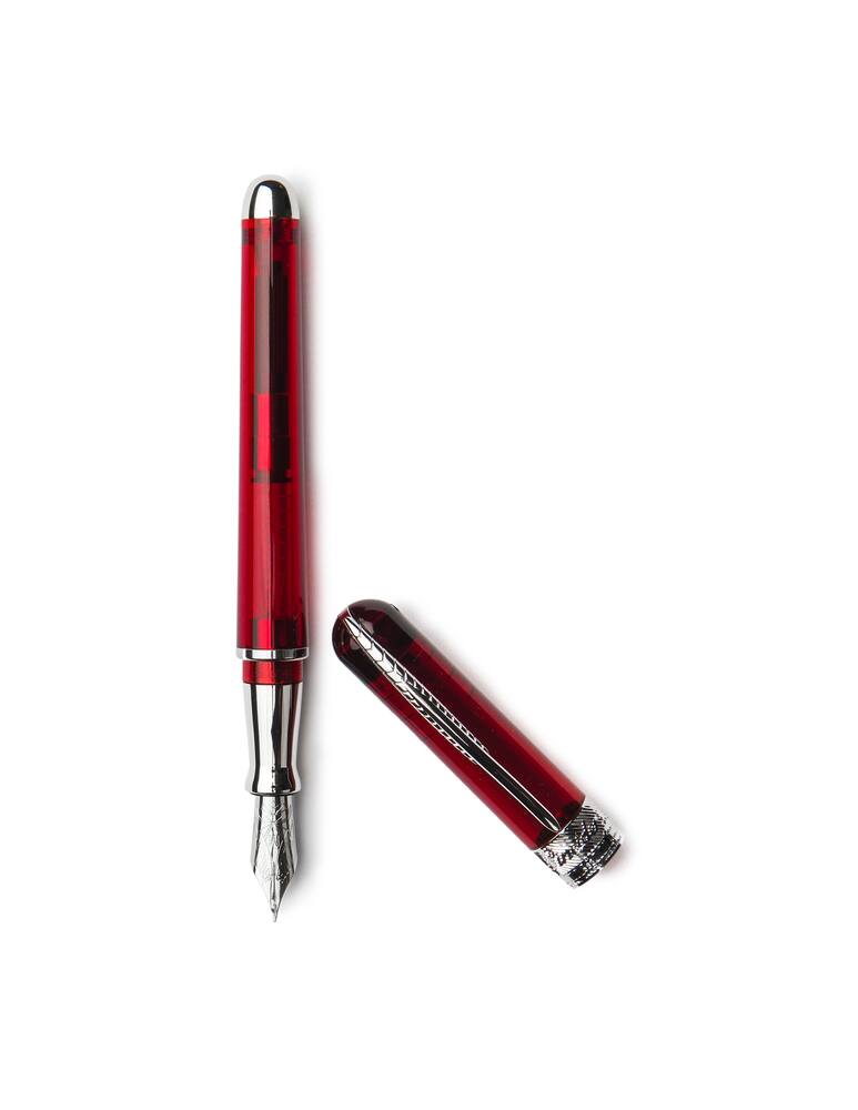 rinascente Pineider Avatar Ur Demo Metal Fountain Pen - red
