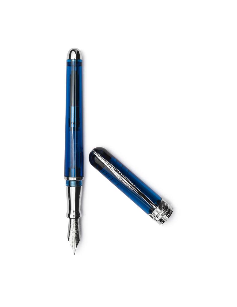 rinascente Pineider Avatar Ur Demo Metal Fountain Pen - light blue