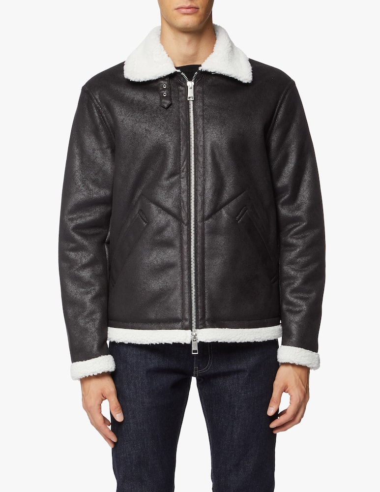 rinascente Armani Exchange Eco sheepskin jacket