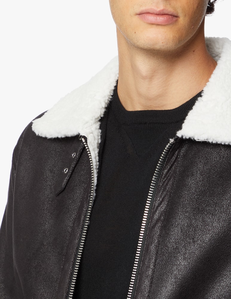 rinascente Armani Exchange Eco sheepskin jacket