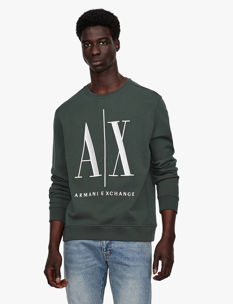 rinascente Armani Exchange Big icon roundneck sweatshirt