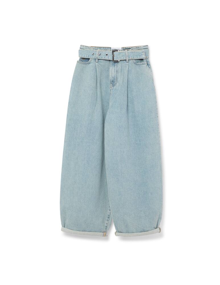 Armani Exchange Wide leg jeans with belt - picture 1 Armani Exchange Wide leg jeans with belt - picture 1