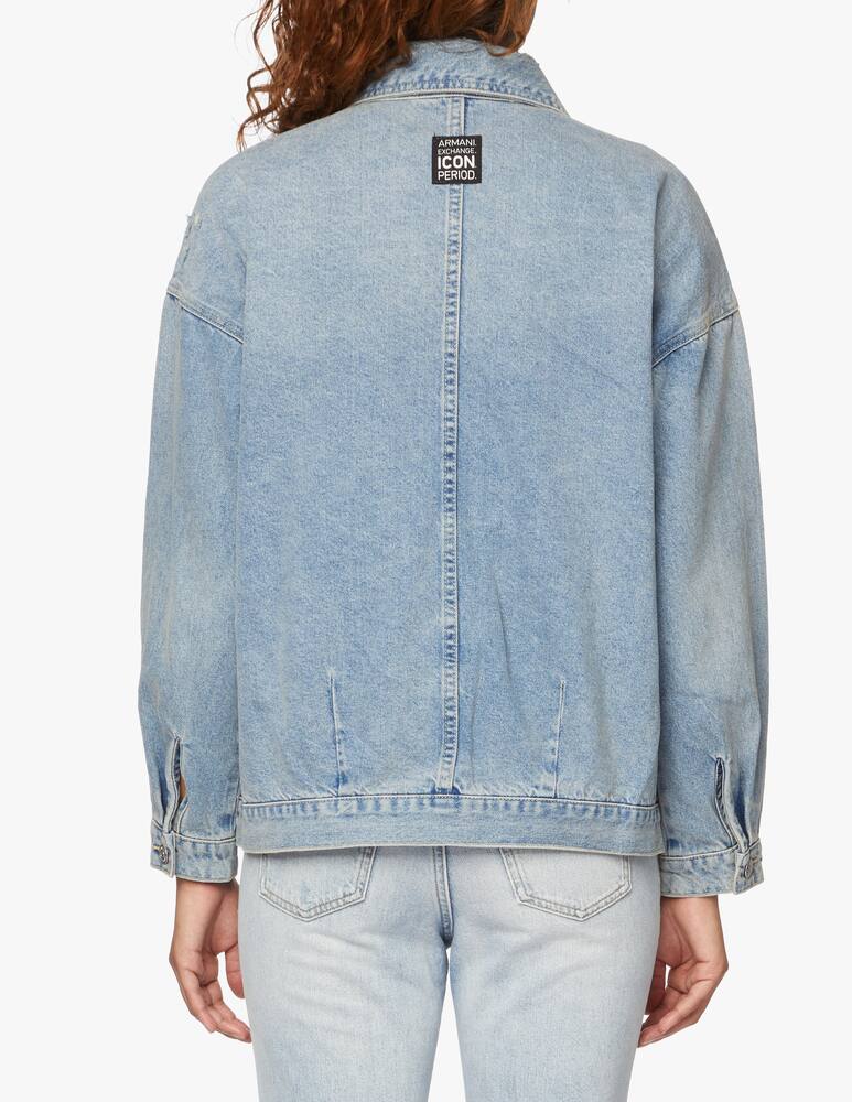 rinascente Armani Exchange Giacca di Jeans over Icon - azzurro
