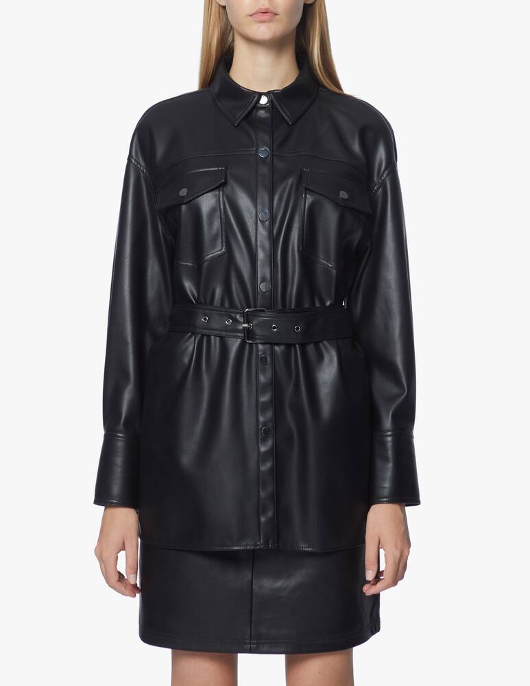 rinascente Armani Exchange Faux leather shirt