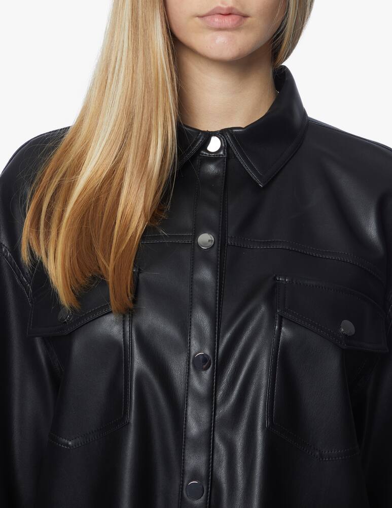 rinascente Armani Exchange Faux leather shirt