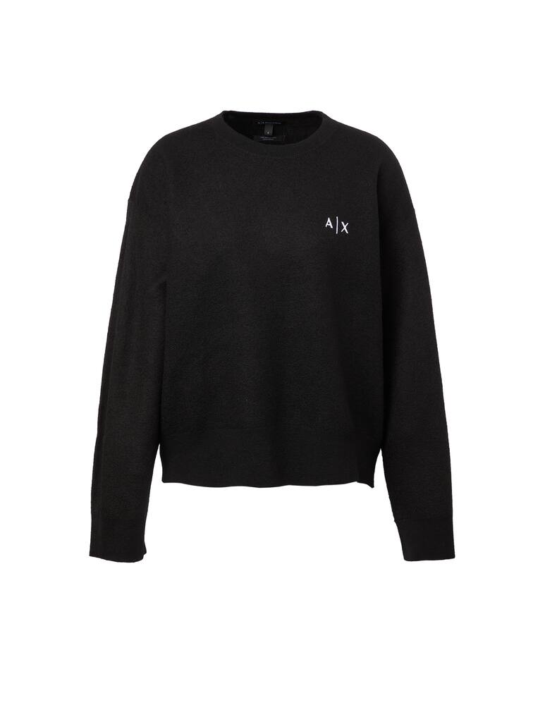 Armani Exchange Maglione in lana con logo - immagine 1 Armani Exchange Maglione in lana con logo - immagine 1