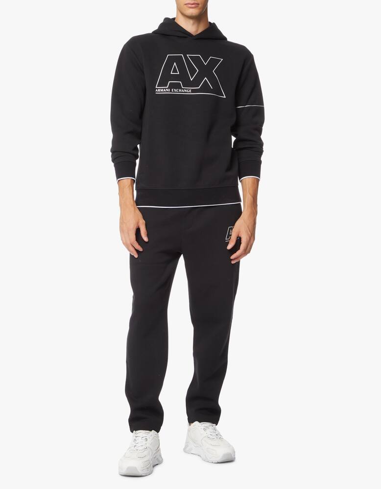 rinascente Armani Exchange Felpa con cappuccio ax argento
