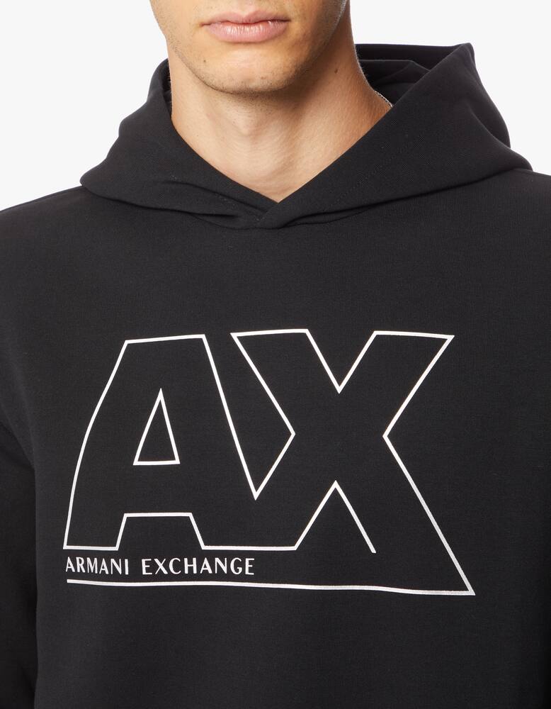 rinascente Armani Exchange Felpa con cappuccio ax argento