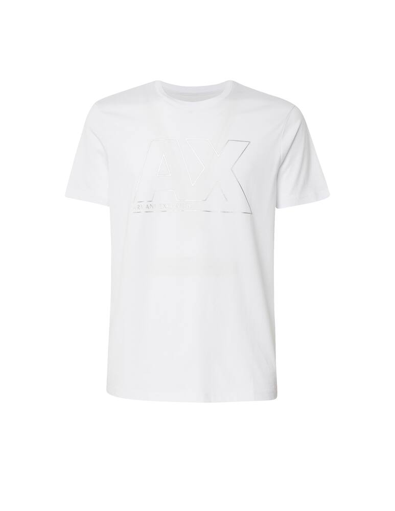 Armani Exchange Maglietta girocollo ax argento - immagine 1 Armani Exchange Maglietta girocollo ax argento - immagine 1