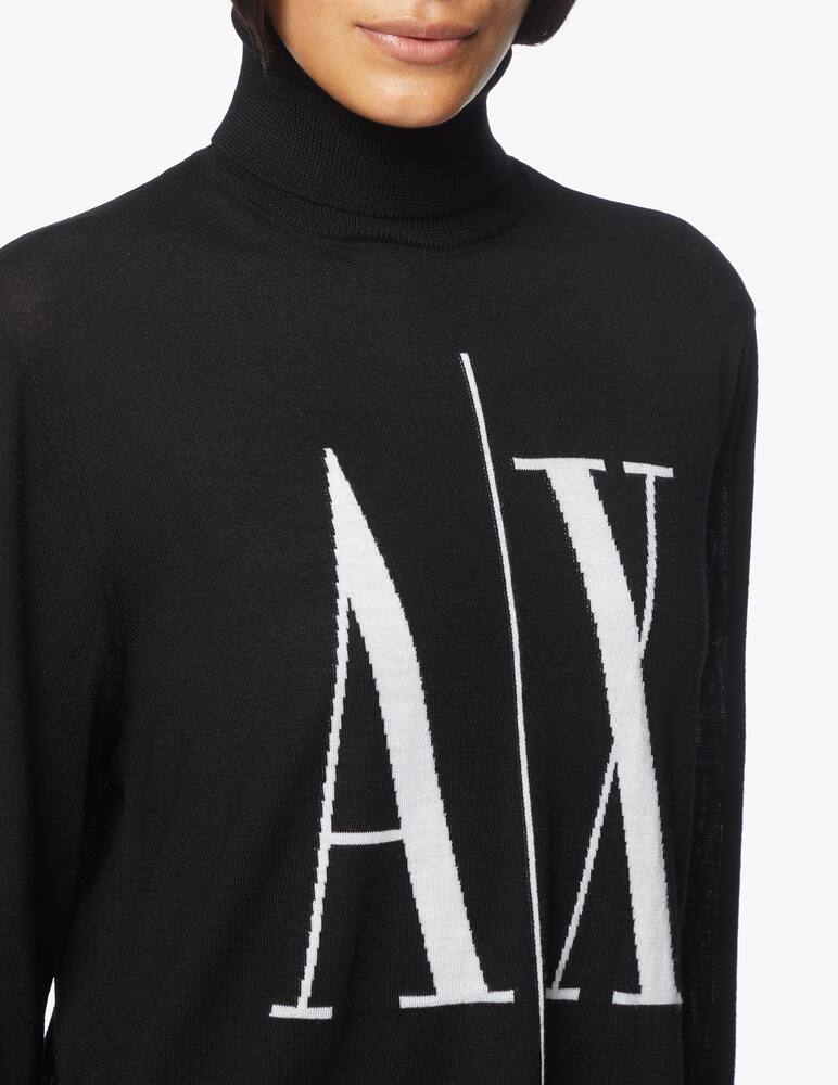 rinascente Armani Exchange Wool turtle neck with logo