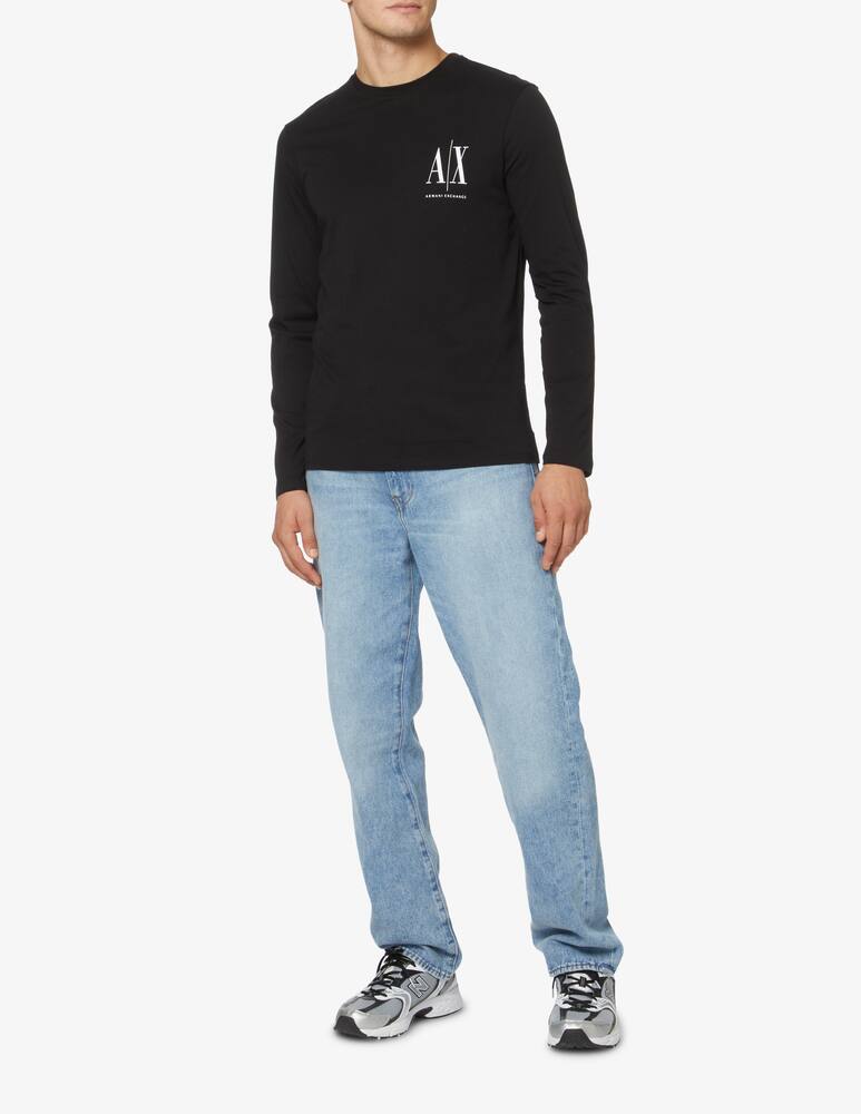 Armani Exchange Maglietta girocollo icon small - Nero - immagine 2 Armani Exchange Maglietta girocollo icon small - Nero - immagine 2
