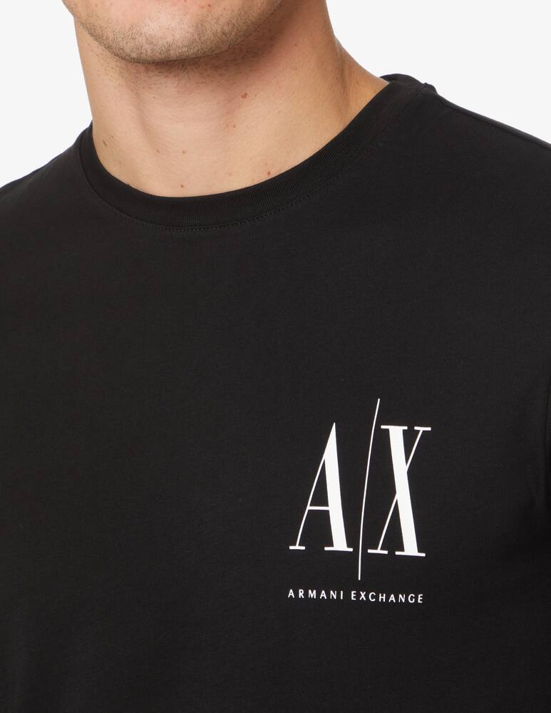 Armani Exchange Maglietta girocollo icon small - Nero - immagine 4 Armani Exchange Maglietta girocollo icon small - Nero - immagine 4